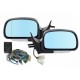 Комплект боковых зеркал ВАЗ 2108-15 ЛЭА-9 УГО электро, указатель поворота, обогрев, голубое, асферика