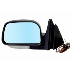 Зеркало боковое левое ВАЗ 2104-07 Т-7 УГО тросовая регулировка, указатель поворота, обогрев, голубое